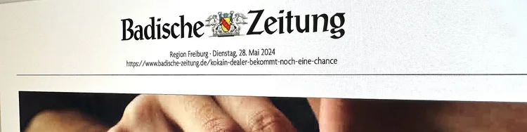 Presse über Strafverteidiger Florian Rappaport: Badische Zeitung, 27.5.2024